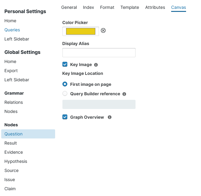 The Key Image setting in Discourse Graph Settings